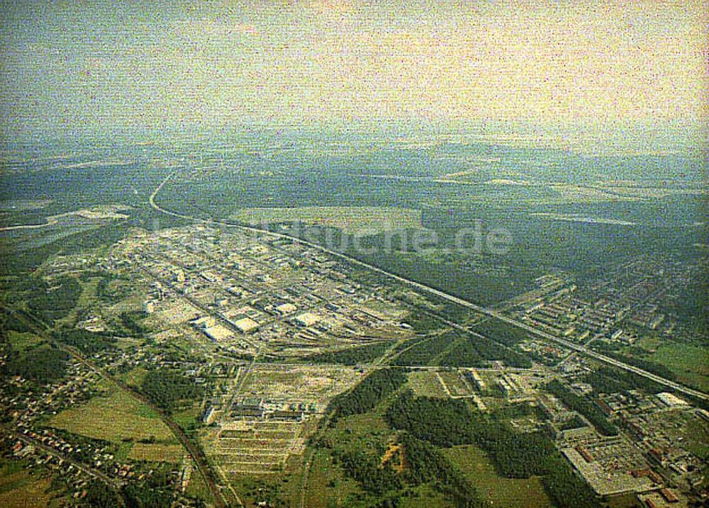 Schwarzheide / Brandenburg von oben - Werksgelände der BASF AG in Schwarzheide