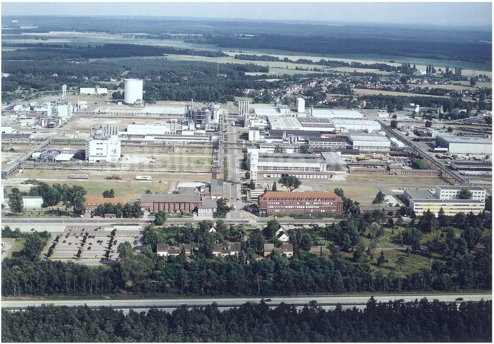 Schwarzheide / Brandenburg von oben - Werksgelände der BASF AG in Schwarzheide