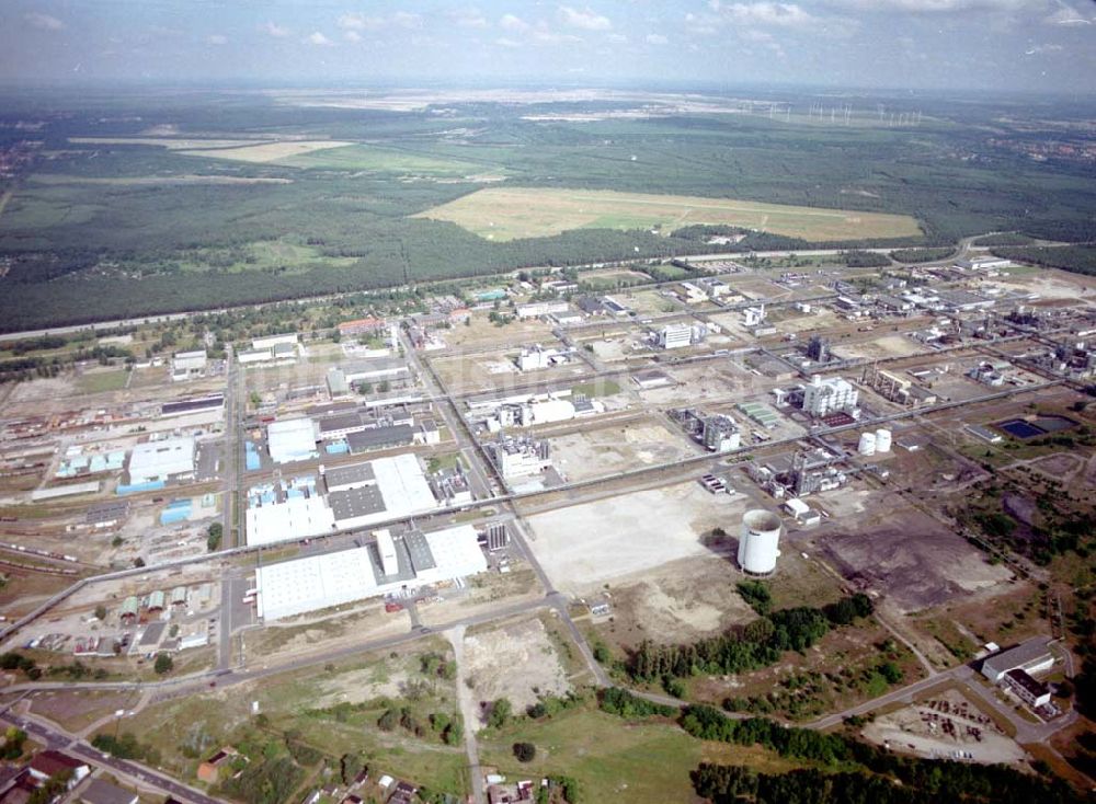 Luftbild Schwarzheide / BRB - Werksgelände der BASF - Schwarzheide mit Erweiterungsbaustelle.