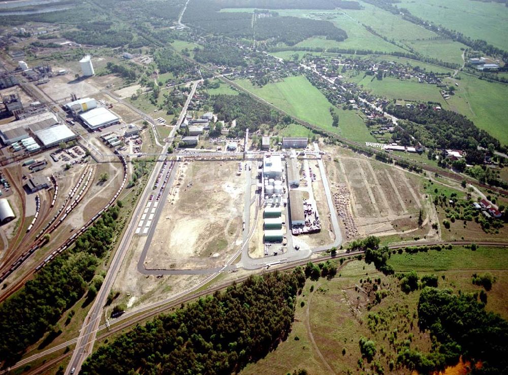 Luftaufnahme Schwarzheide / Brandenburg - Werksgelände der BASF Schwarzheide GmbH.