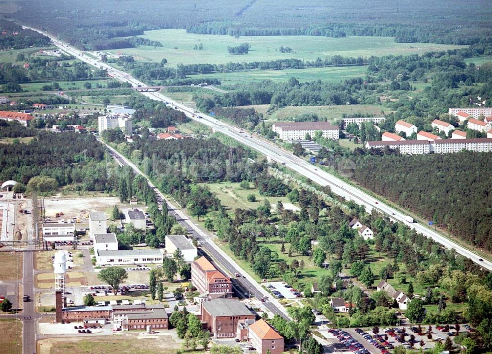 Luftaufnahme Schwarzheide / Brandenburg - Werksgelände der BASF Schwarzheide GmbH.