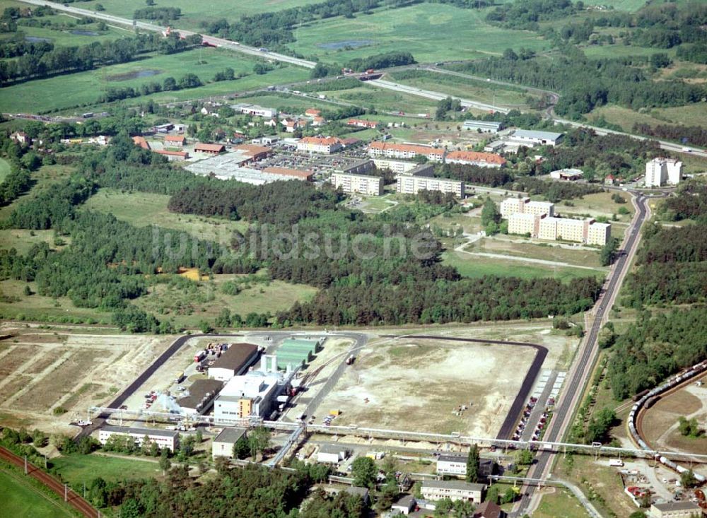 Schwarzheide / BRB von oben - Werksgelände der BASF Schwarzheide GmbH.