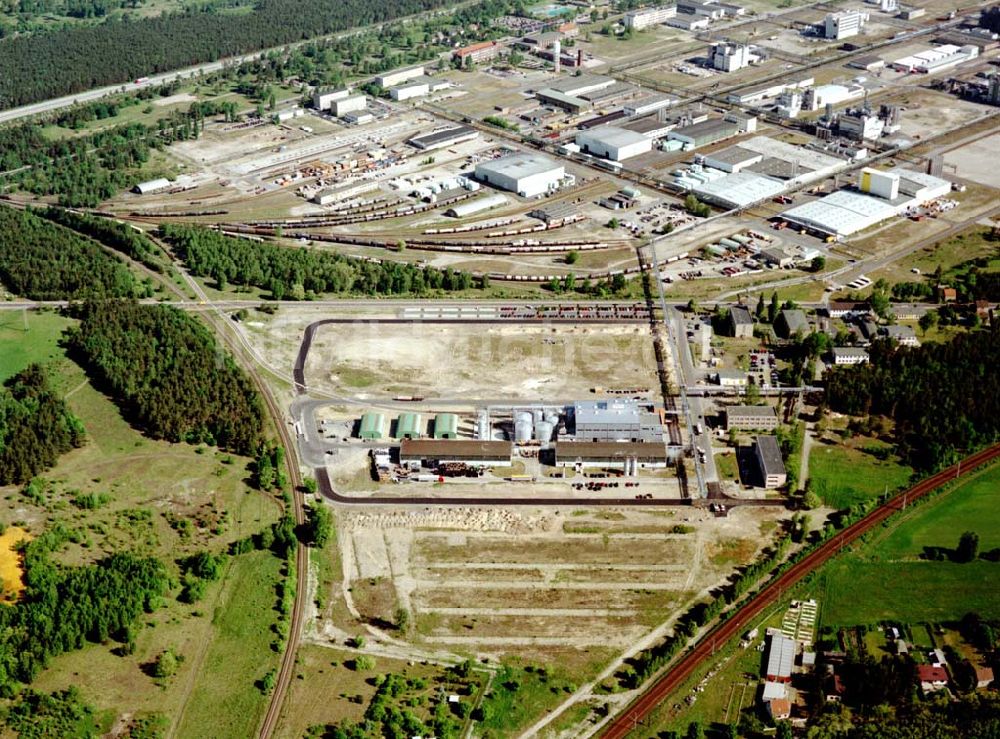 Schwarzheide / BRB aus der Vogelperspektive: Werksgelände der BASF Schwarzheide GmbH.