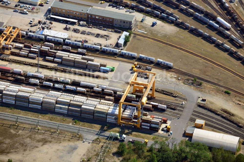 Luftaufnahme Schwarzheide - Werksgelände der BASF Schwarzheide GmbH im Bundesland Brandenburg