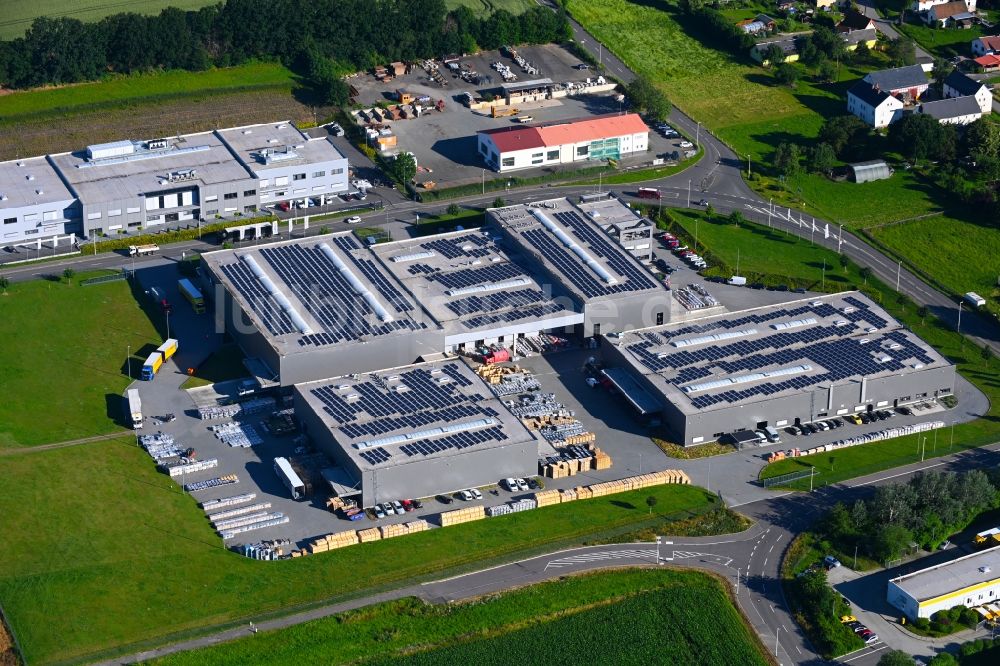 Luftbild Glauchau - Werksgelände Batterien GmbH in Glauchau im Bundesland Sachsen, Deutschland