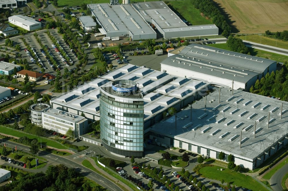 Zeulenroda von oben - Werksgelände der Bauerfeind AG an der Triebeser Straße in Zeulenroda im Bundesland Thüringen, Deutschland