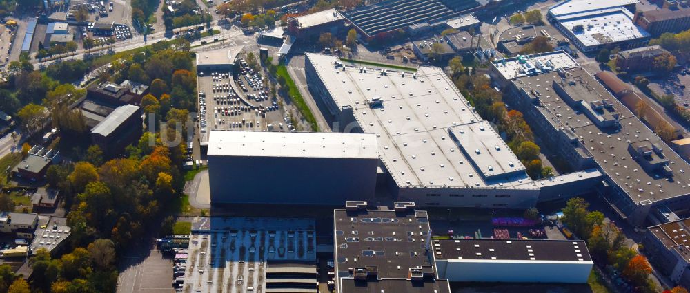 Berlin von oben - Werksgelände der Bayerische Motoren Werke / BMW AG Motorrad Werk Am Juliusturm im Ortsteil Spandau in Berlin, Deutschland