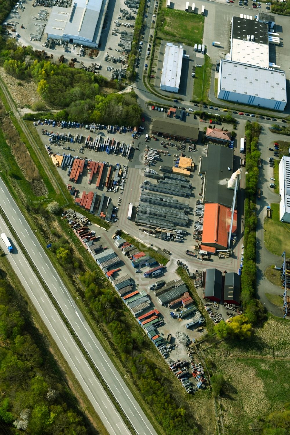 Luftaufnahme Kritzkow - Werksgelände der Benders Deutschland GmbH in Kritzkow im Bundesland Mecklenburg-Vorpommern, Deutschland