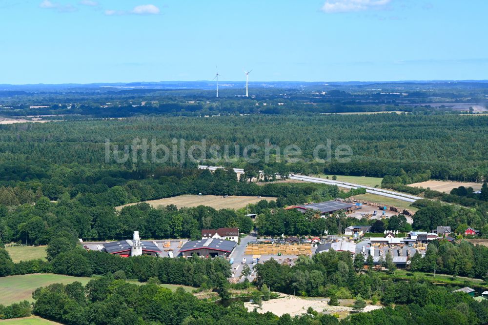 Daldorf aus der Vogelperspektive: Werksgelände der Bernd Jorkisch GmbH & Co. KG in Daldorf im Bundesland Schleswig-Holstein, Deutschland