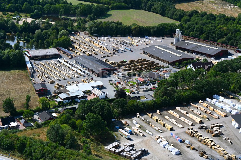 Luftaufnahme Daldorf - Werksgelände der Bernd Jorkisch GmbH & Co. KG in Daldorf im Bundesland Schleswig-Holstein, Deutschland