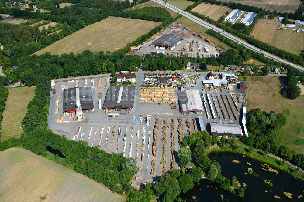 Luftaufnahme Daldorf - Werksgelände der Bernd Jorkisch GmbH & Co. KG in Daldorf im Bundesland Schleswig-Holstein, Deutschland