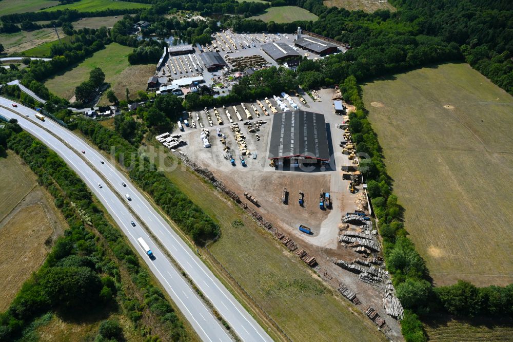 Daldorf von oben - Werksgelände der Bernd Jorkisch GmbH & Co. KG in Daldorf im Bundesland Schleswig-Holstein, Deutschland