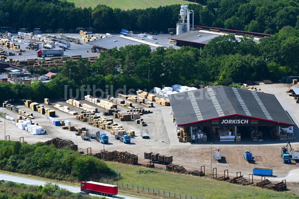 Daldorf von oben - Werksgelände der Bernd Jorkisch GmbH & Co. KG in Daldorf im Bundesland Schleswig-Holstein, Deutschland