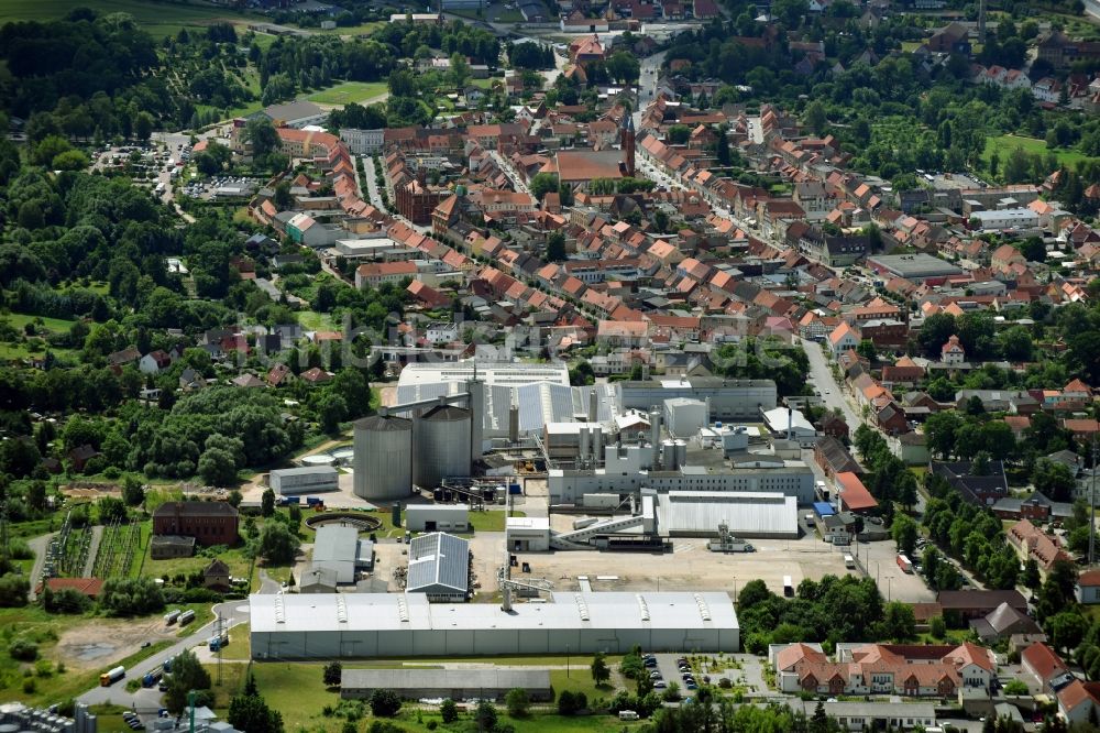 Luftbild Kyritz - Werksgelände der Bioeton Deutschland GmbH an der Pritzwalker Straße in Kyritz im Bundesland Brandenburg, Deutschland