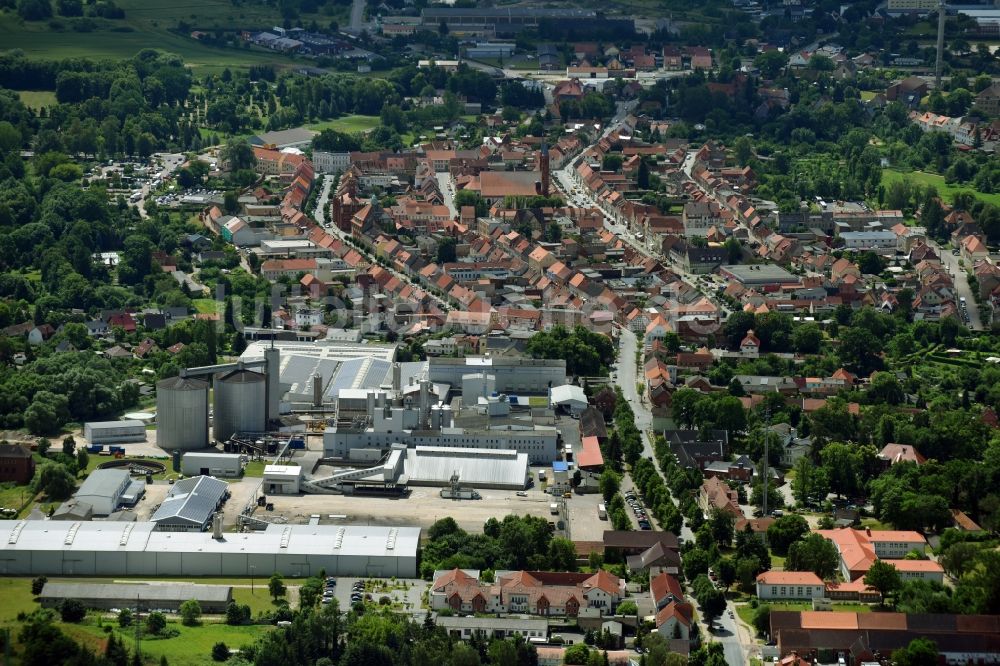 Luftbild Kyritz - Werksgelände der Bioeton Deutschland GmbH an der Pritzwalker Straße in Kyritz im Bundesland Brandenburg, Deutschland