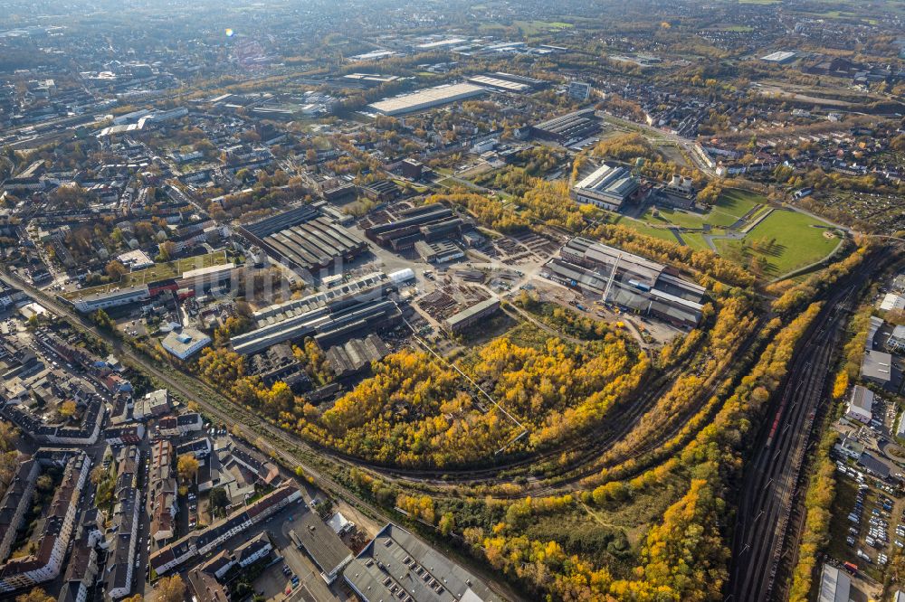 Bochum aus der Vogelperspektive: Werksgelände der Bochumer Verein Verkehrstechnik GmbH in Bochum im Bundesland Nordrhein-Westfalen, Deutschland