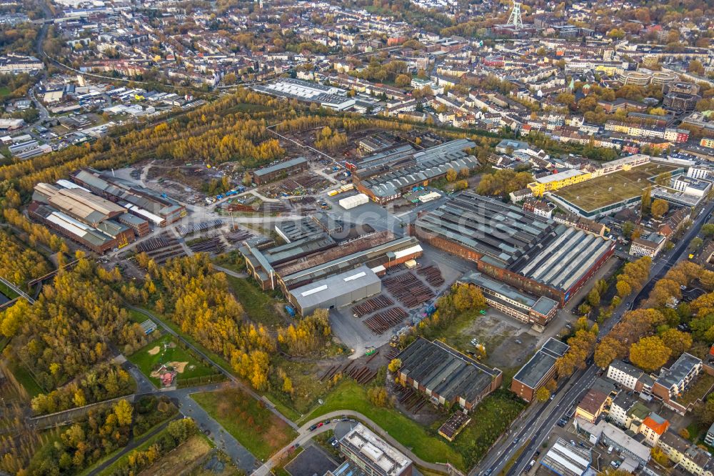 Luftaufnahme Bochum - Werksgelände der Bochumer Verein Verkehrstechnik GmbH in Bochum im Bundesland Nordrhein-Westfalen, Deutschland