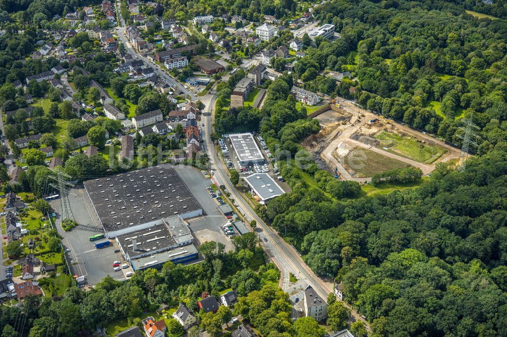 Bochum von oben - Werksgelände BOGESTRA AG an der Hattinger Straße in Bochum im Bundesland Nordrhein-Westfalen, Deutschland