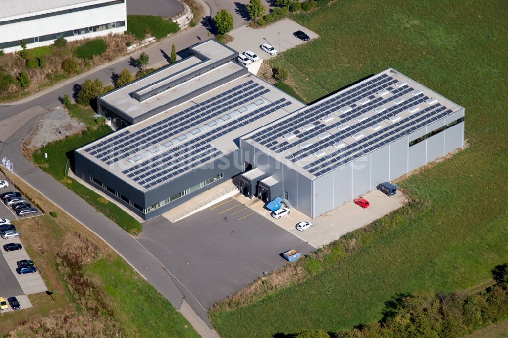 Schöntal von oben - Werksgelände der Bohl Befestigungssysteme - Klimatechnisches Zubehör GmbH in der Rudolf-Diesel-Straße in Schöntal im Bundesland Baden-Württemberg, Deutschland