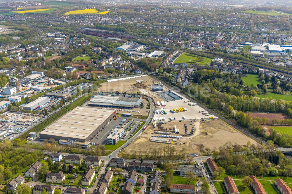 Luftbild Werne - Werksgelände der BROCK Kehrtechnik GmbH in Werne im Bundesland Nordrhein-Westfalen, Deutschland