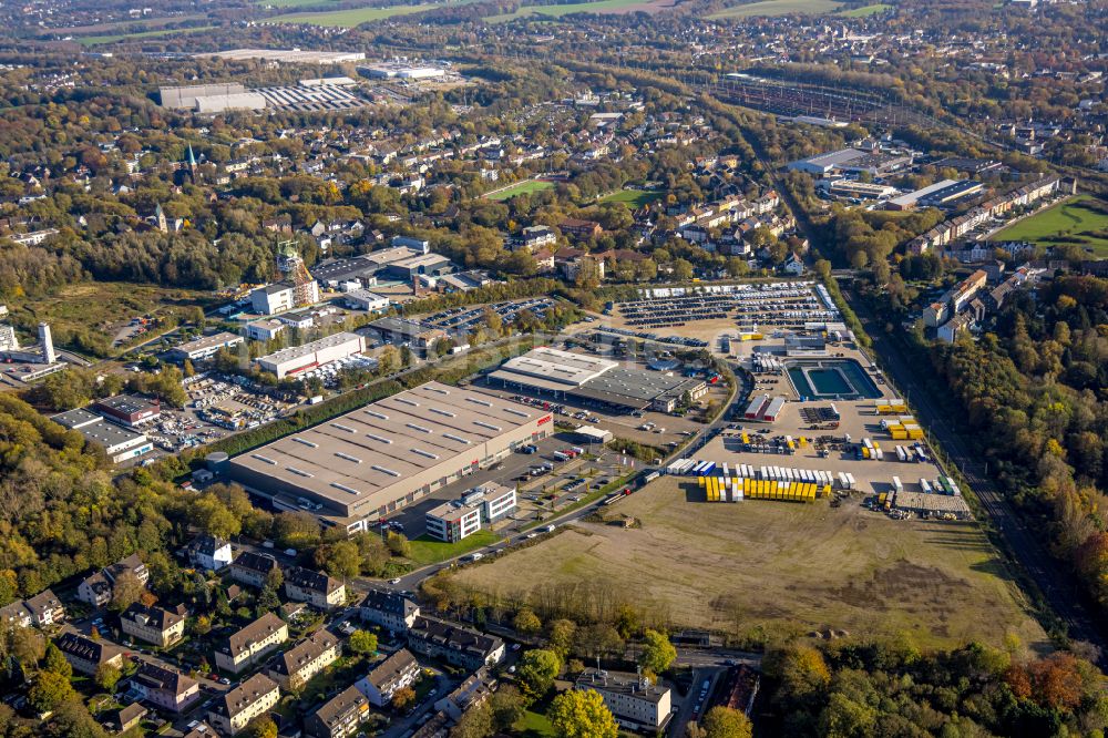 Werne aus der Vogelperspektive: Werksgelände der BROCK Kehrtechnik GmbH in Werne im Bundesland Nordrhein-Westfalen, Deutschland