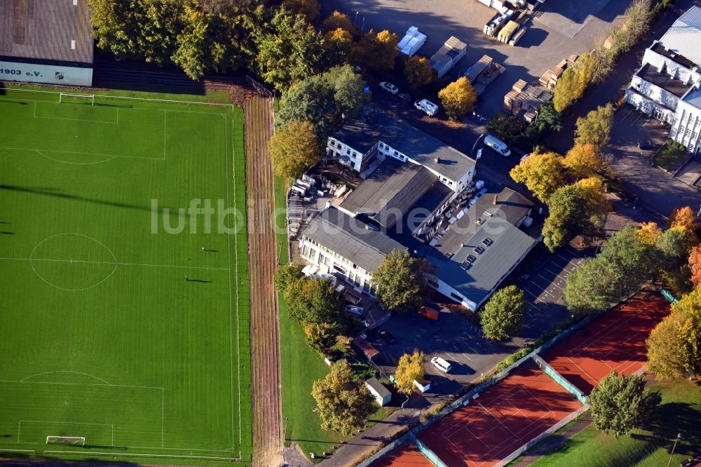 Hamburg aus der Vogelperspektive: Werksgelände der BRUNS & MÖLLENDORFF GMBH & CO. KG an der Waidmannstrasse im Ortsteil Altona in Hamburg, Deutschland