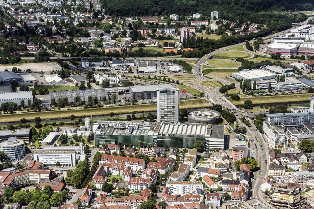 Offenburg von oben - Werksgelände der Burda Druck GmbH in Offenburg im Bundesland Baden-Württemberg, Deutschland