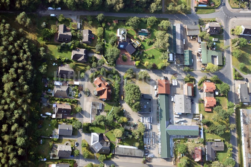 Luftaufnahme Munster - Werksgelände der Busse Alu-Bau GmbH An der Raubkammer in Munster im Bundesland Niedersachsen