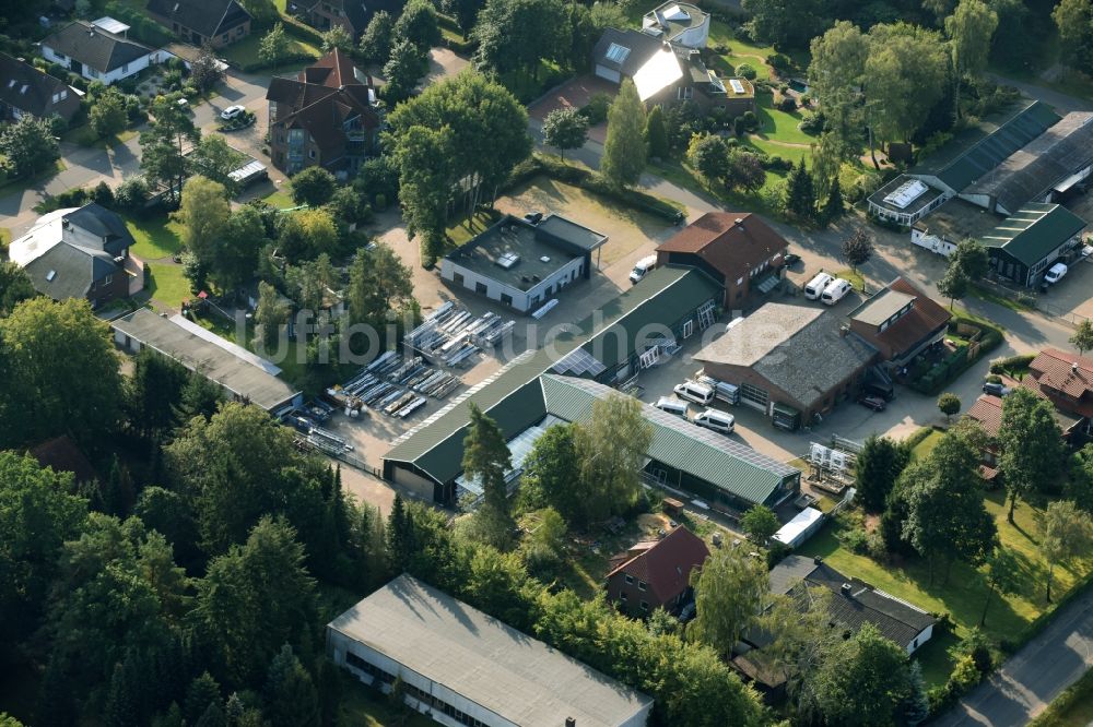 Luftaufnahme Munster - Werksgelände der Busse Alu-Bau GmbH An der Raubkammer in Munster im Bundesland Niedersachsen