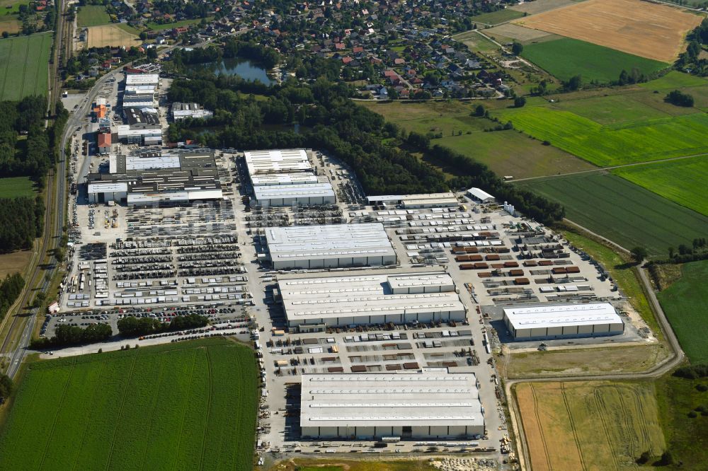 Wittingen von oben - Werksgelände der H. Butting GmbH & Co. KG im Ortsteil Knesebeck in Wittingen im Bundesland Niedersachsen, Deutschland