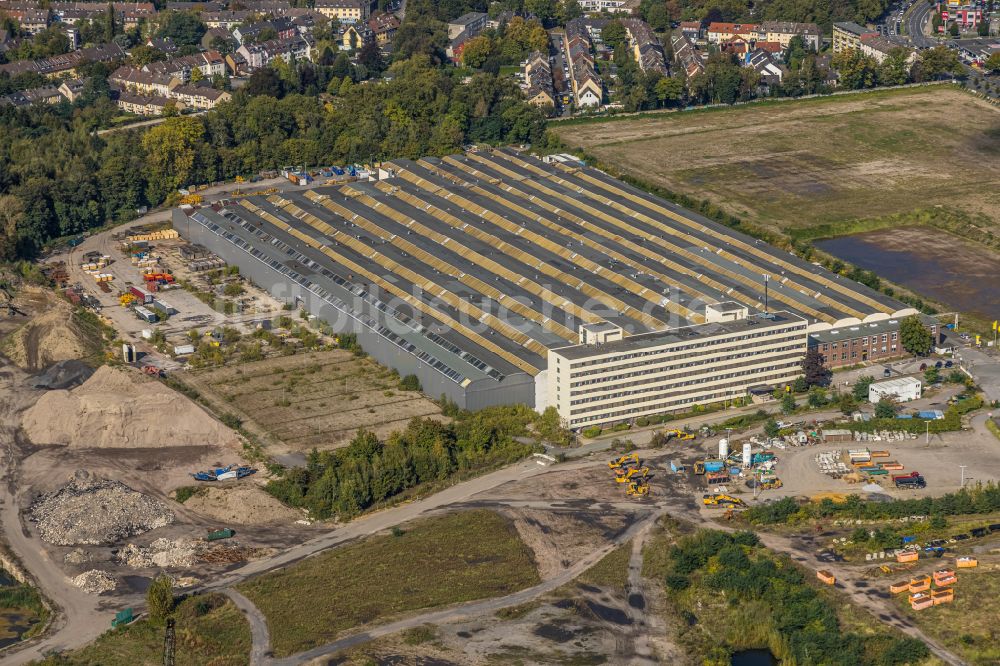 Essen von oben - Werksgelände der Cantec GmbH & Co. KG im Ortsteil Stadtbezirke IV in Essen im Bundesland Nordrhein-Westfalen, Deutschland