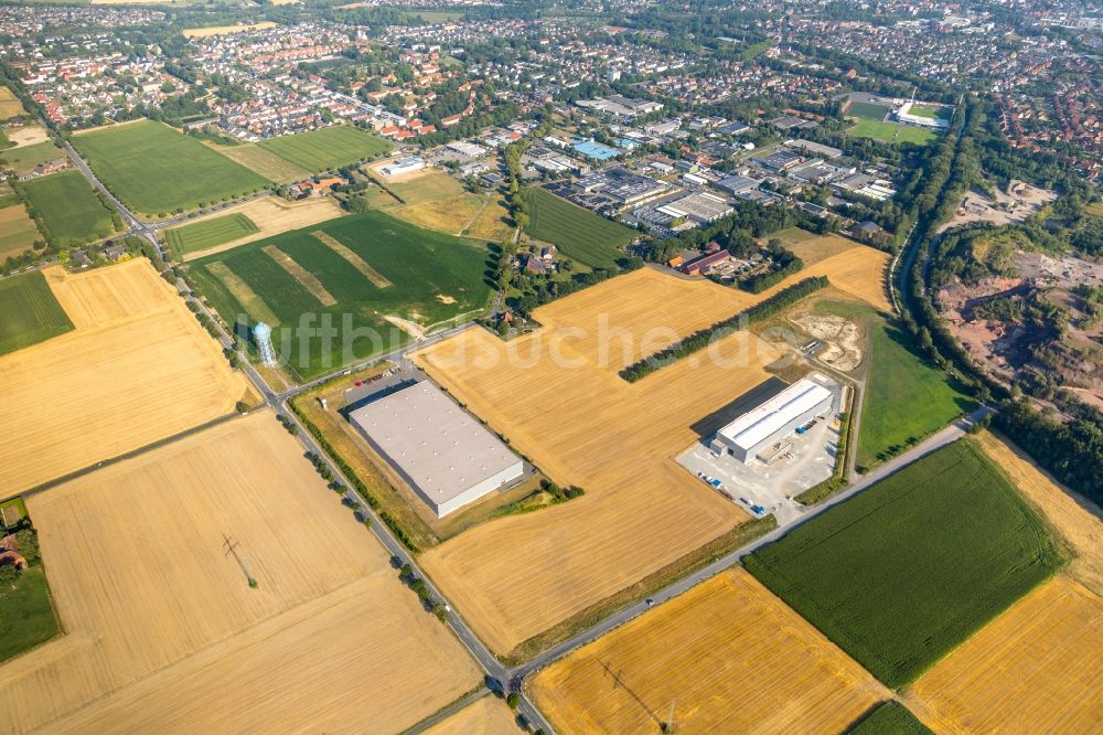 Luftbild Ahlen - Werksgelände der Carl Geringhoff Vertriebsgesellschaft mbH & Co. KG in Ahlen im Bundesland Nordrhein-Westfalen, Deutschland