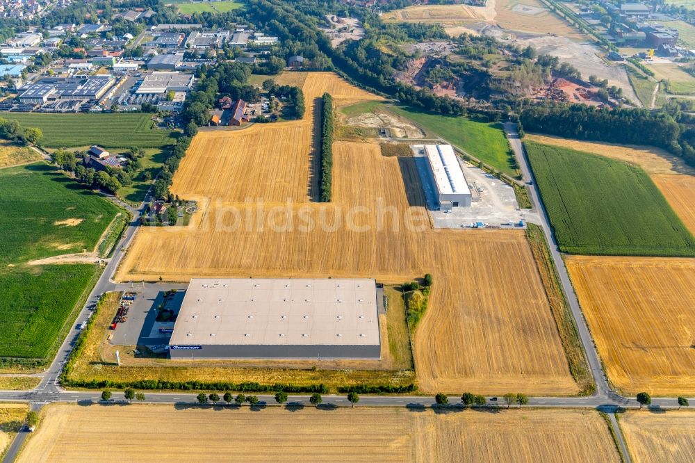 Ahlen von oben - Werksgelände der Carl Geringhoff Vertriebsgesellschaft mbH & Co. KG in Ahlen im Bundesland Nordrhein-Westfalen, Deutschland