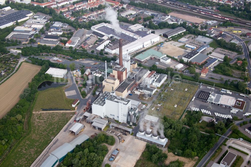 Hameln von oben - Werksgelände der Cemex Deutschland AG in Hameln im Bundesland Niedersachsen, Deutschland