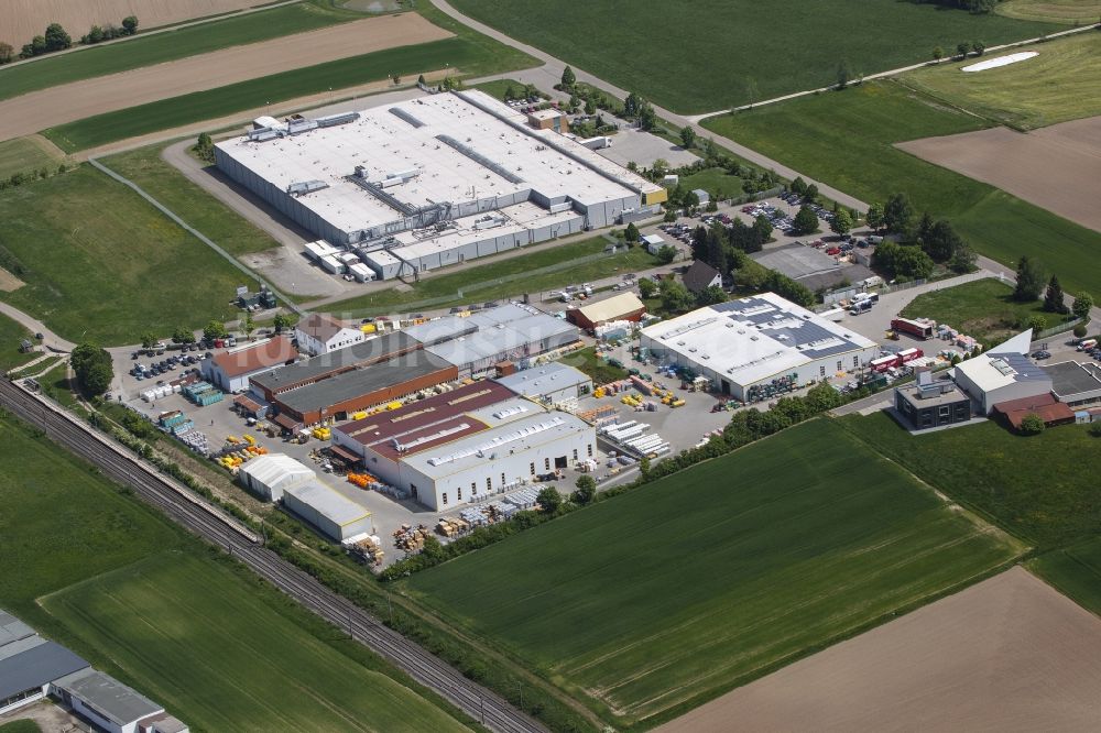 Luftbild Schnelldorf - Werksgelände Cemo GmbH in Schnelldorf im Bundesland Bayern, Deutschland