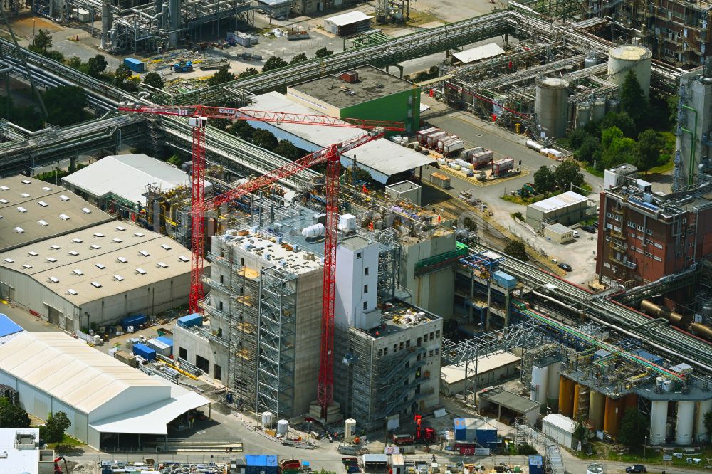 Luftbild Ludwigshafen am Rhein - Werksgelände des Chemieproduzenten BASF in Ludwigshafen am Rhein im Bundesland Rheinland-Pfalz, Deutschland