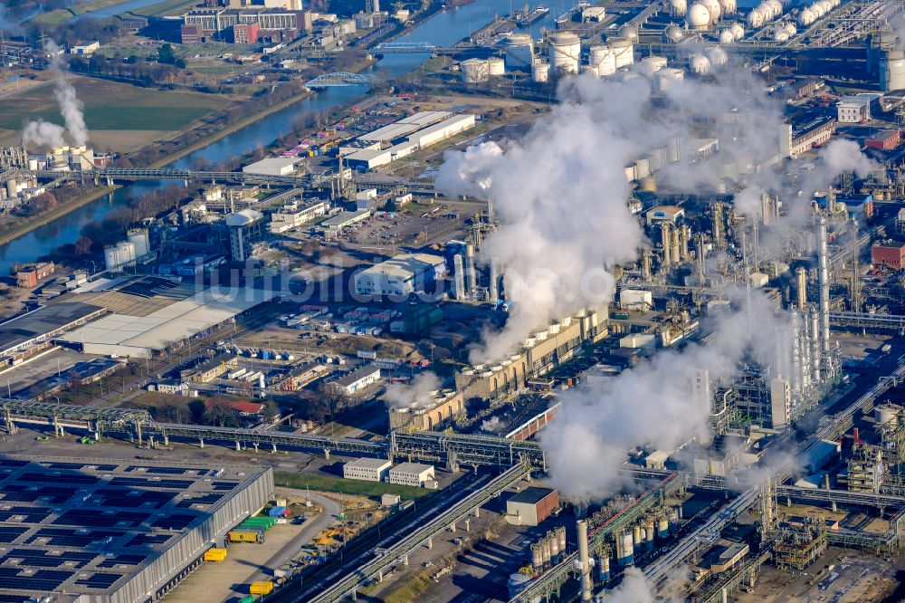 Luftbild Marl - Werksgelände des Chemieproduzenten Chemiepark Marl in Marl im Bundesland Nordrhein-Westfalen, Deutschland