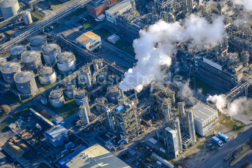 Marl von oben - Werksgelände des Chemieproduzenten Chemiepark Marl in Marl im Bundesland Nordrhein-Westfalen, Deutschland