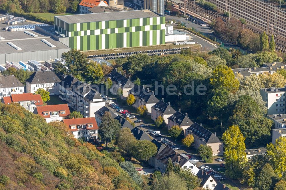 Hagen von oben - Werksgelände des Chemieproduzenten Dörken in Hagen im Bundesland Nordrhein-Westfalen, Deutschland