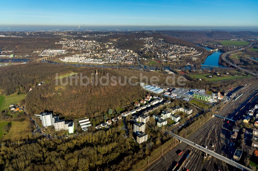 Luftaufnahme Hagen - Werksgelände des Chemieproduzenten Dörken in Hagen im Bundesland Nordrhein-Westfalen, Deutschland