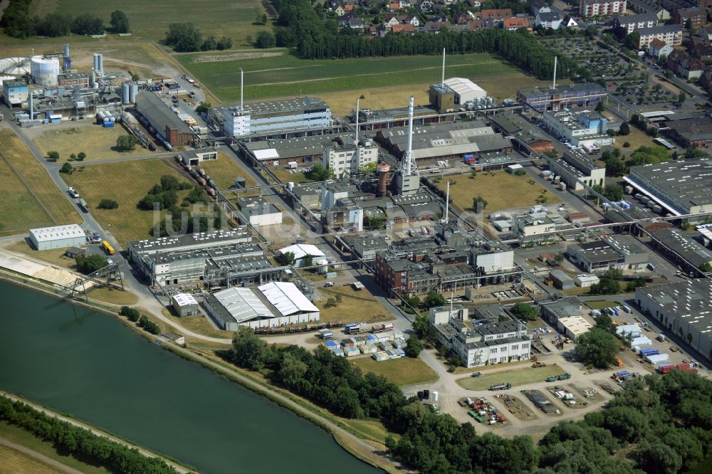 Luftbild Seelze - Werksgelände des Chemieproduzenten Honeywell Specialty Chemicals Seelze GmbH in Seelze im Bundesland Niedersachsen