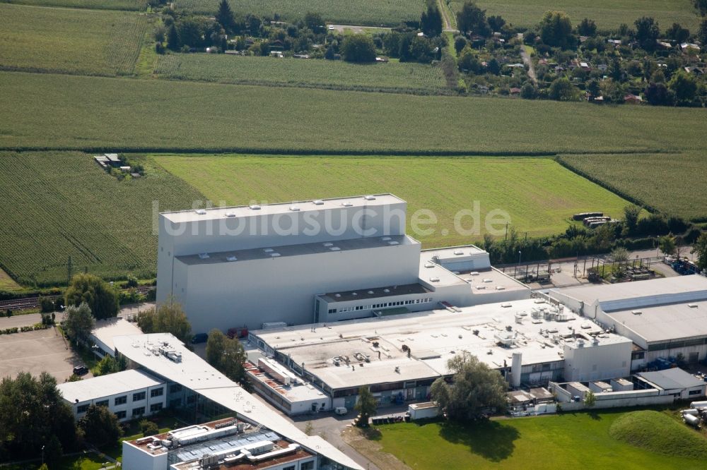 Weingarten (Baden) von oben - Werksgelände des Chemieproduzenten KLEBCHEMIE M. G. Becker GmbH & Co. KG in Weingarten (Baden) im Bundesland Baden-Württemberg