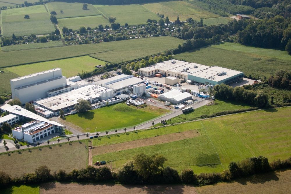 Luftbild Weingarten (Baden) - Werksgelände des Chemieproduzenten KLEBCHEMIE M. G. Becker GmbH & Co. KG in Weingarten (Baden) im Bundesland Baden-Württemberg