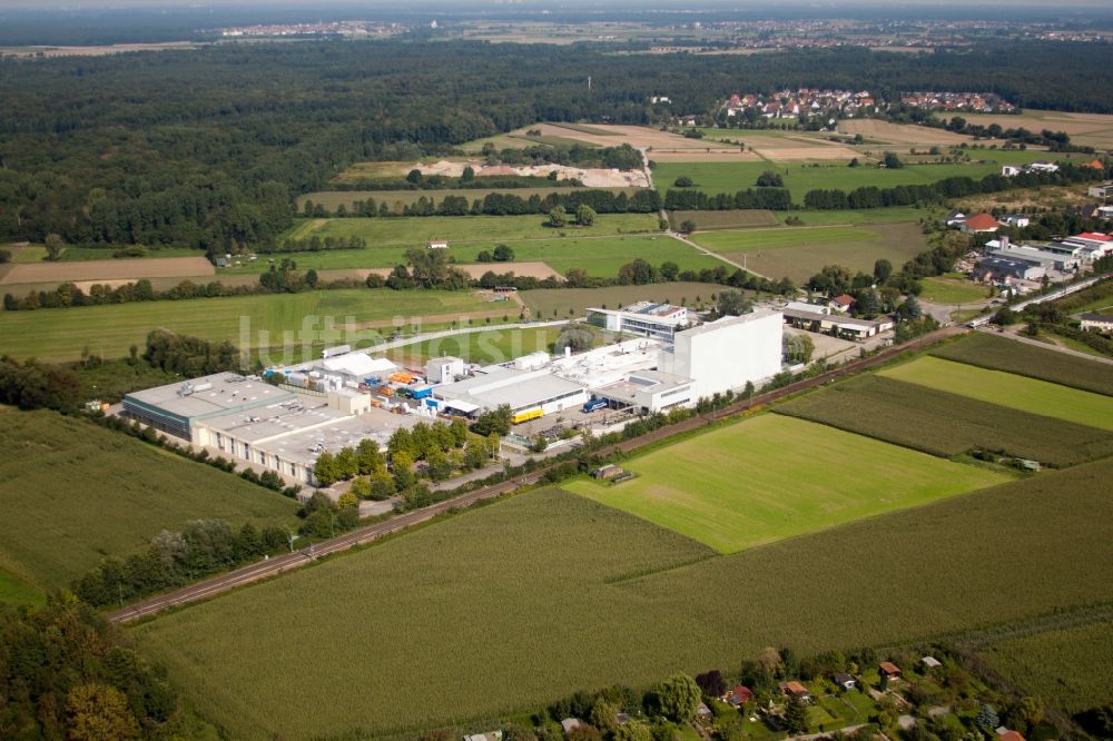 Weingarten (Baden) von oben - Werksgelände des Chemieproduzenten KLEBCHEMIE M. G. Becker GmbH & Co. KG in Weingarten (Baden) im Bundesland Baden-Württemberg