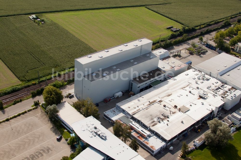 Weingarten (Baden) von oben - Werksgelände des Chemieproduzenten KLEBCHEMIE M. G. Becker GmbH & Co. KG in Weingarten (Baden) im Bundesland Baden-Württemberg, Deutschland