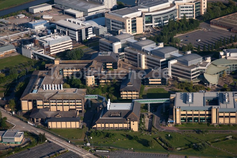 Sandwich aus der Vogelperspektive: Werksgelände des Chemieproduzenten Pfizer Ltd und Discovery Park in Sandwich in England, Vereinigtes Königreich