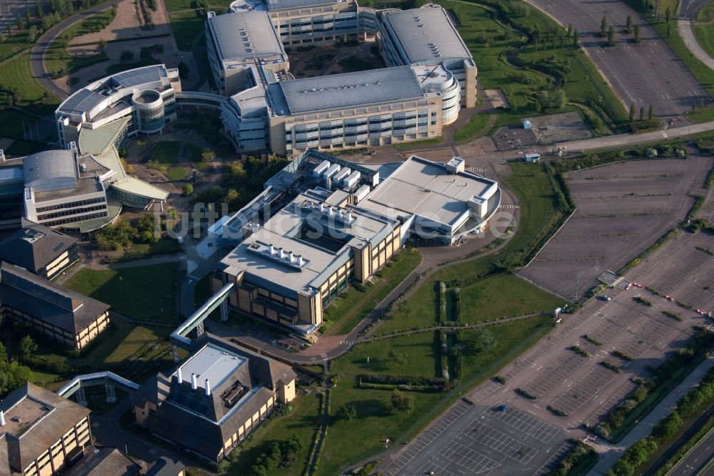 Sandwich aus der Vogelperspektive: Werksgelände des Chemieproduzenten Pfizer Ltd und Discovery Park in Sandwich in England, Vereinigtes Königreich