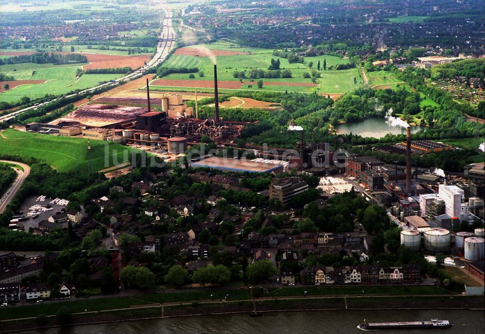 Luftbild Duisburg - Werksgelände des Chemieproduzenten Sachtleben Chemie GmbH an der Dr.-Rudolf-Sachtleben-Straße in Duisburg im Bundesland Nordrhein-Westfalen