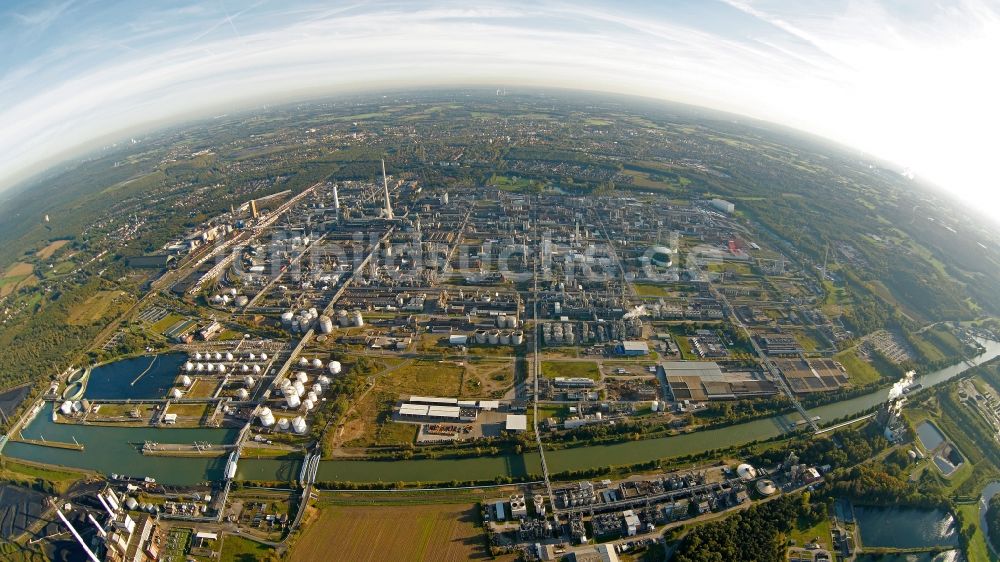 Luftbild Marl - Werksgelände der Chemische Werke, Standort von Degussa und EVONIK in Marl im Bundesland Nordrhein-Westfalen