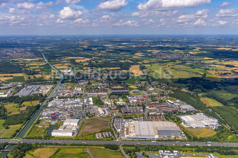 Luftaufnahme Hamm - Werksgelände der Claas Service and Parts GmbH in Hamm im Bundesland Nordrhein-Westfalen, Deutschland